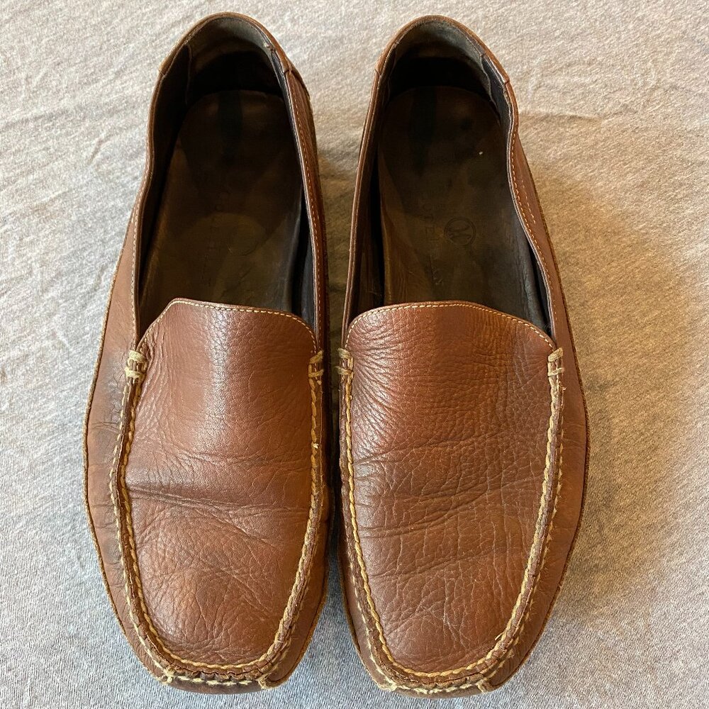 Cole Hann C02182 Venetian Dress Shoes Loafers Brown Leather Slip-On Size 10.5